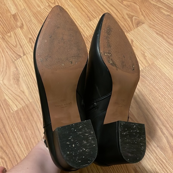 Cole Haan Black Leather Booties - Picture 5 of 7